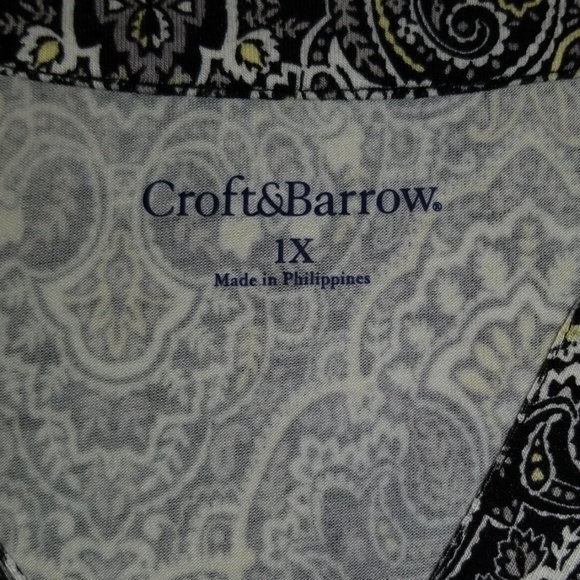 NWT Croft & Barrow 1X top - Picture 2 of 5